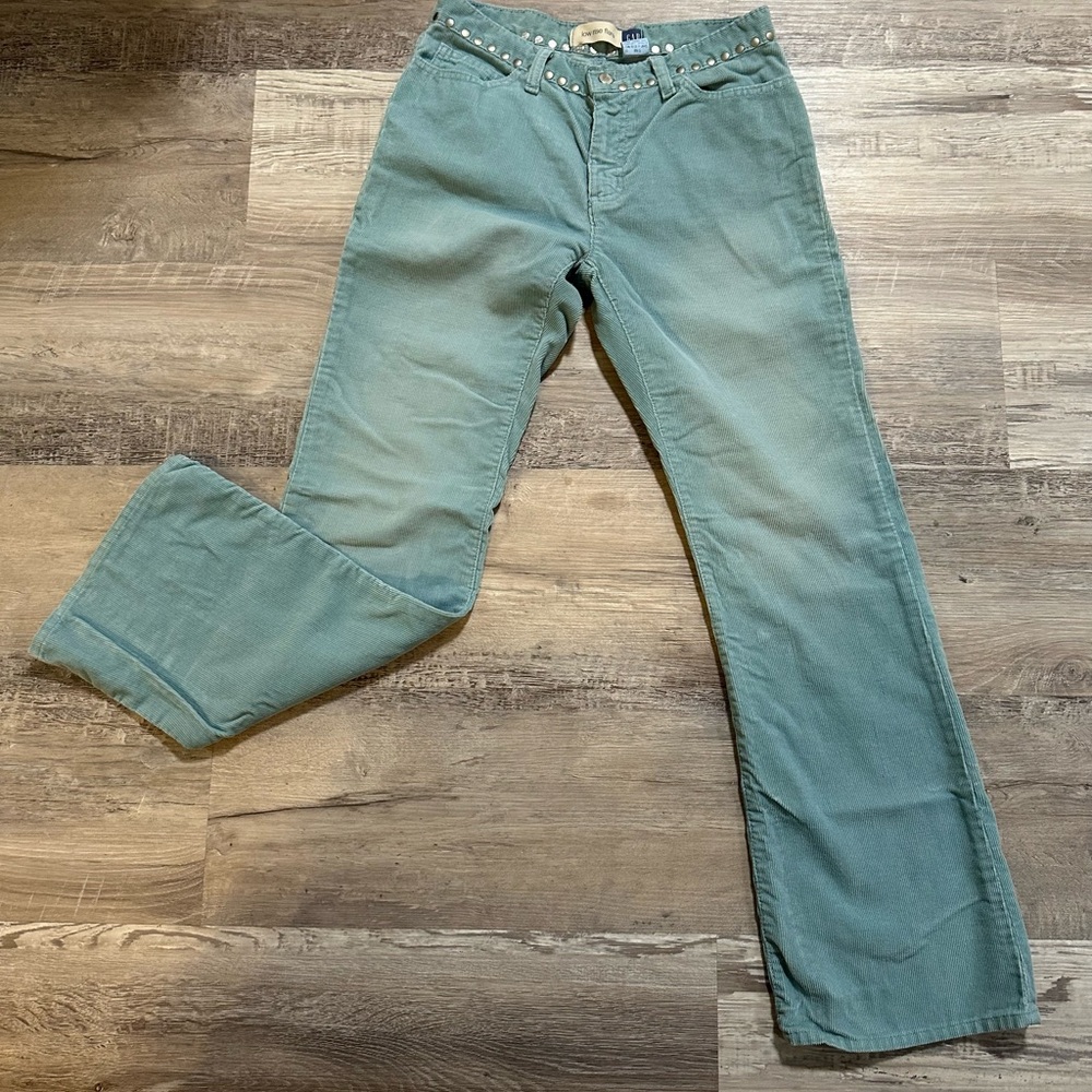 GAP Boot Cut Corduroy Pants with Studded Waist